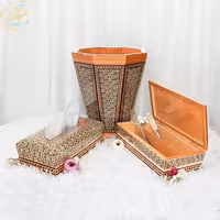 ست سه تیکه خاتم کاری جادستمالی ،جاکاردی،سطل اعلا