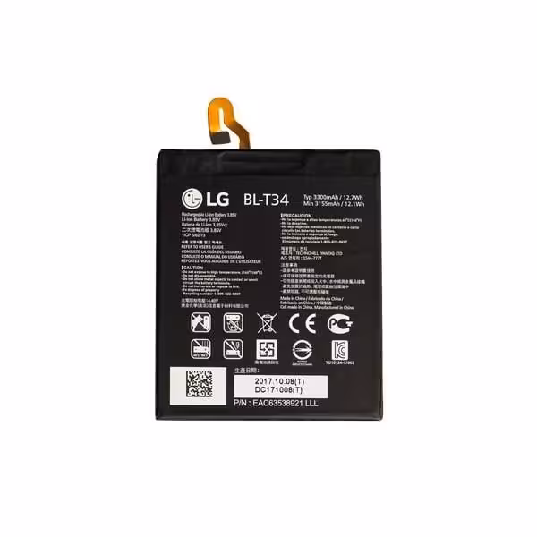 باتری گوشی موبایل ال جی LG V30 H930 کد فنی BL-T30 ظرفیت 3300 mAh