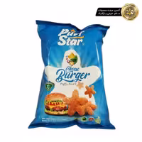 اسنک چهار جوانه عدس50گرم(چیزبرگر)وگان پف استارPuff Star vegan four lentil snack (cheeseburger flavor) 50g