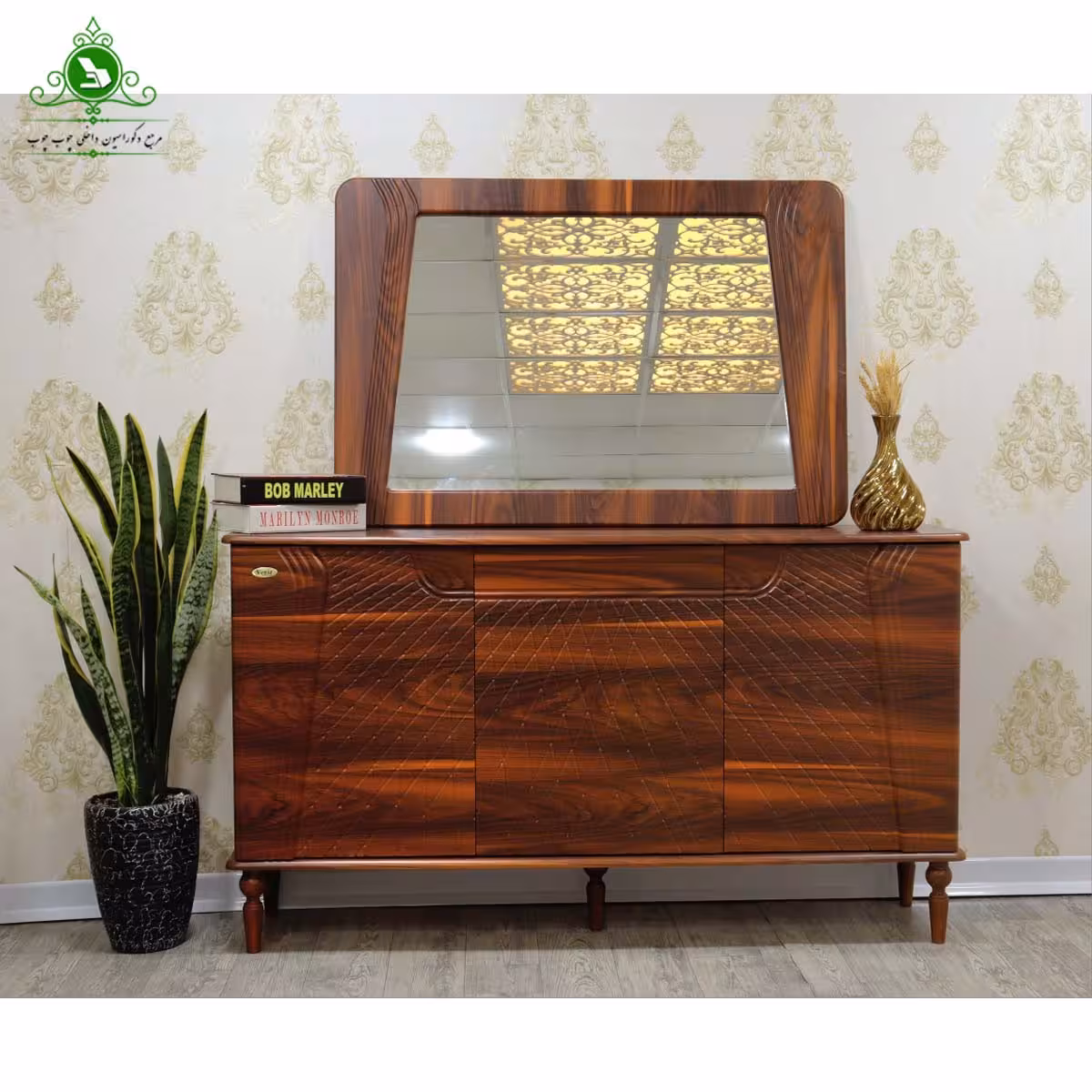 آینه و کنسول MDF وکیوم مدل 603