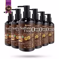 6 عدد شامپو مو واشامی washami مدل بدون سولفات آرگان sulfate free argan حجم 500 میلی لیتر   (اورجینال)