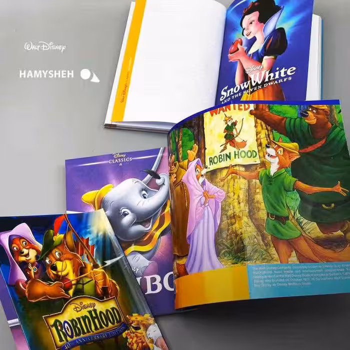 یادداشت سری والت دیزنی جلدگلاسه سایز21*14 همیشه