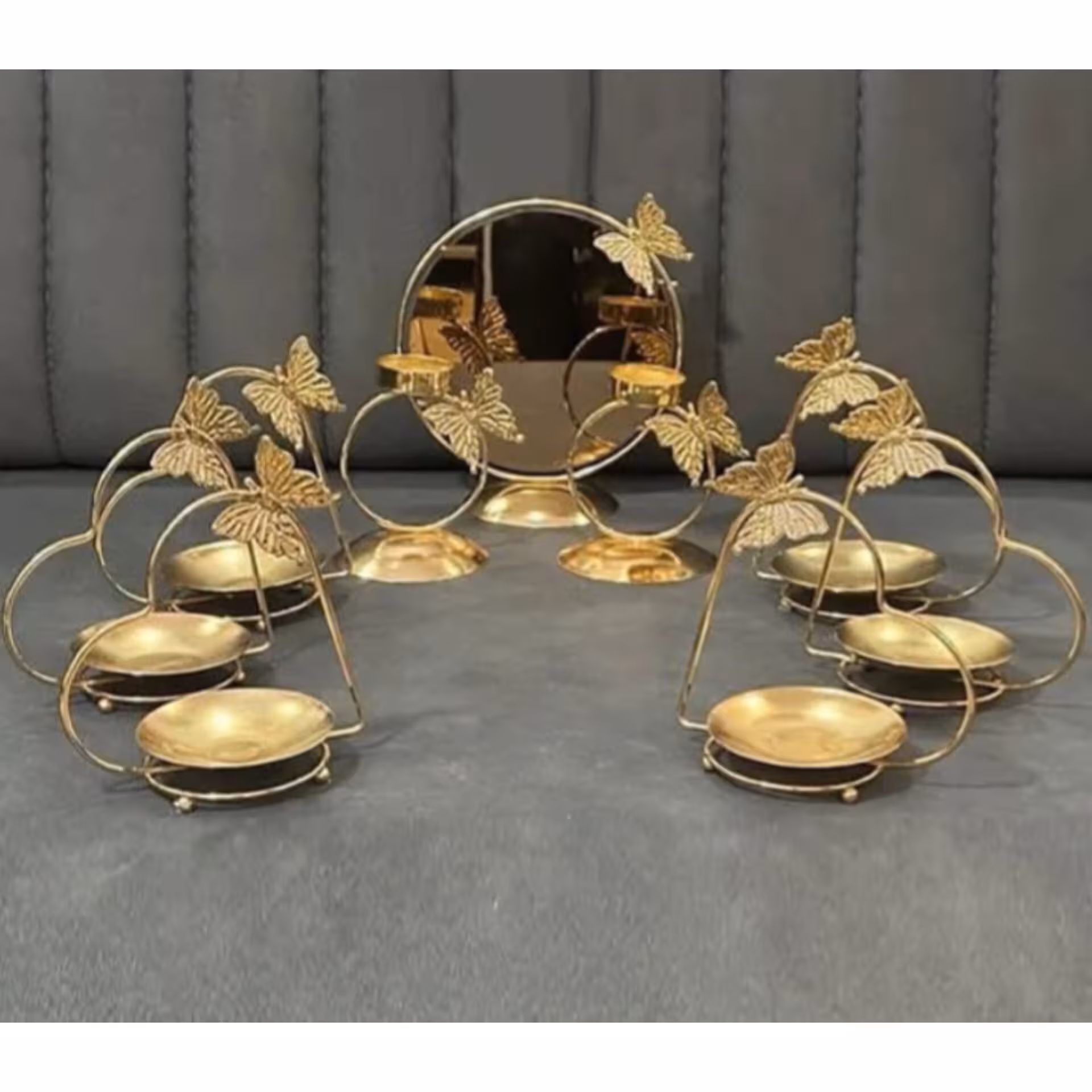 هفت سین فلزی قلب و پروانه