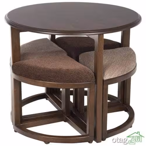 میز و صندلی کمجا با چوب 4 نفره  کد 7559 درجه یک