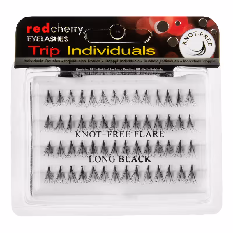 مژه مصنوعی رد چری مدل Knot-Free Flare Long بسته 56 عددی
