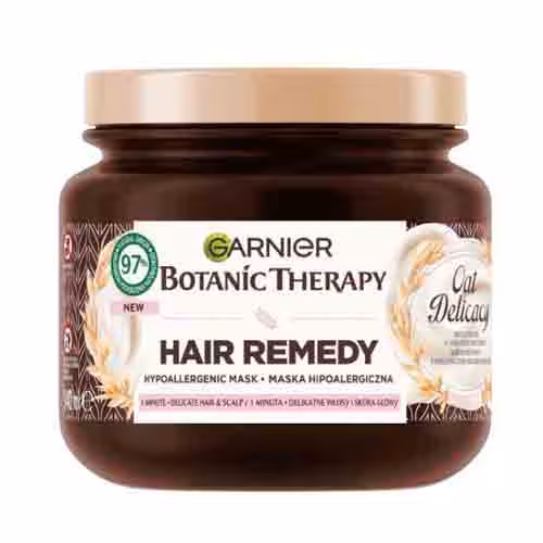 ماسک مو فرانسوی گارنیر بوتانیک Garnier Botanic Therapy Oat Delicacy حاوی خامه برنج و جو دو سر 340 میل