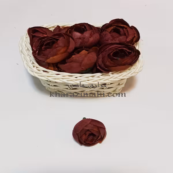 گل نسترن پارچه ای {کد12}