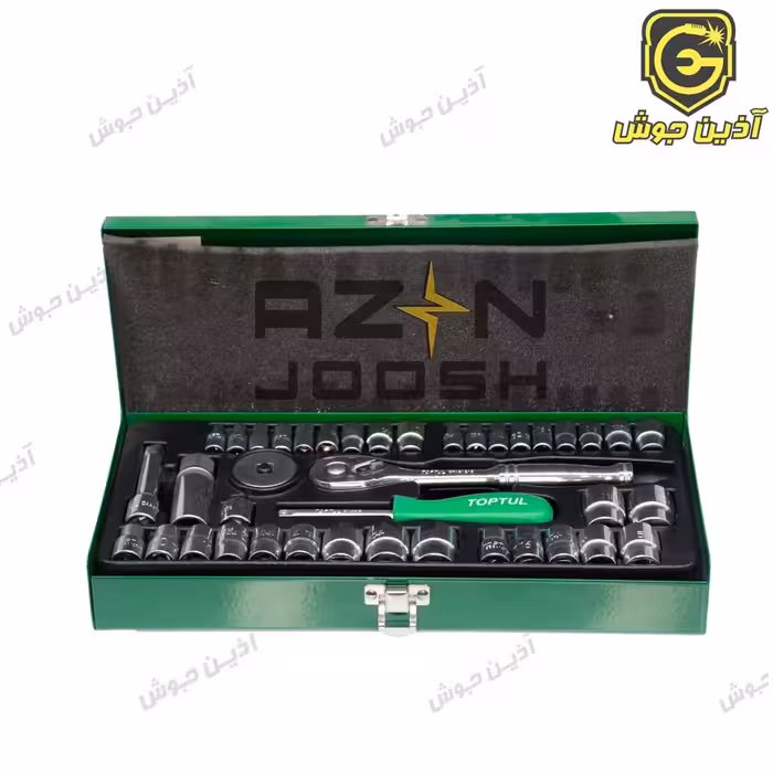 جعبه بکس 40 پارچه درایوهای 4.1 و 8.3 تاپ تول TOPTUL تایوان