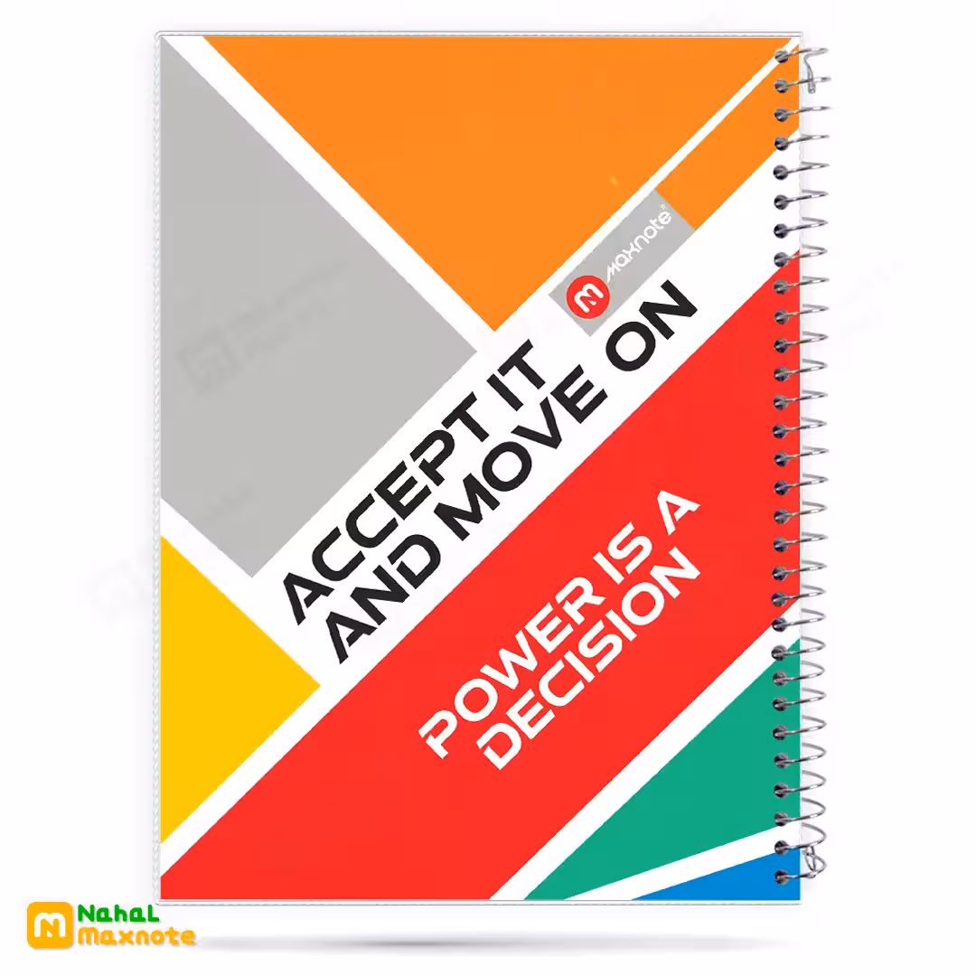 دفتر 100 برگ سیمی طلقی کد 9112.طرح 4