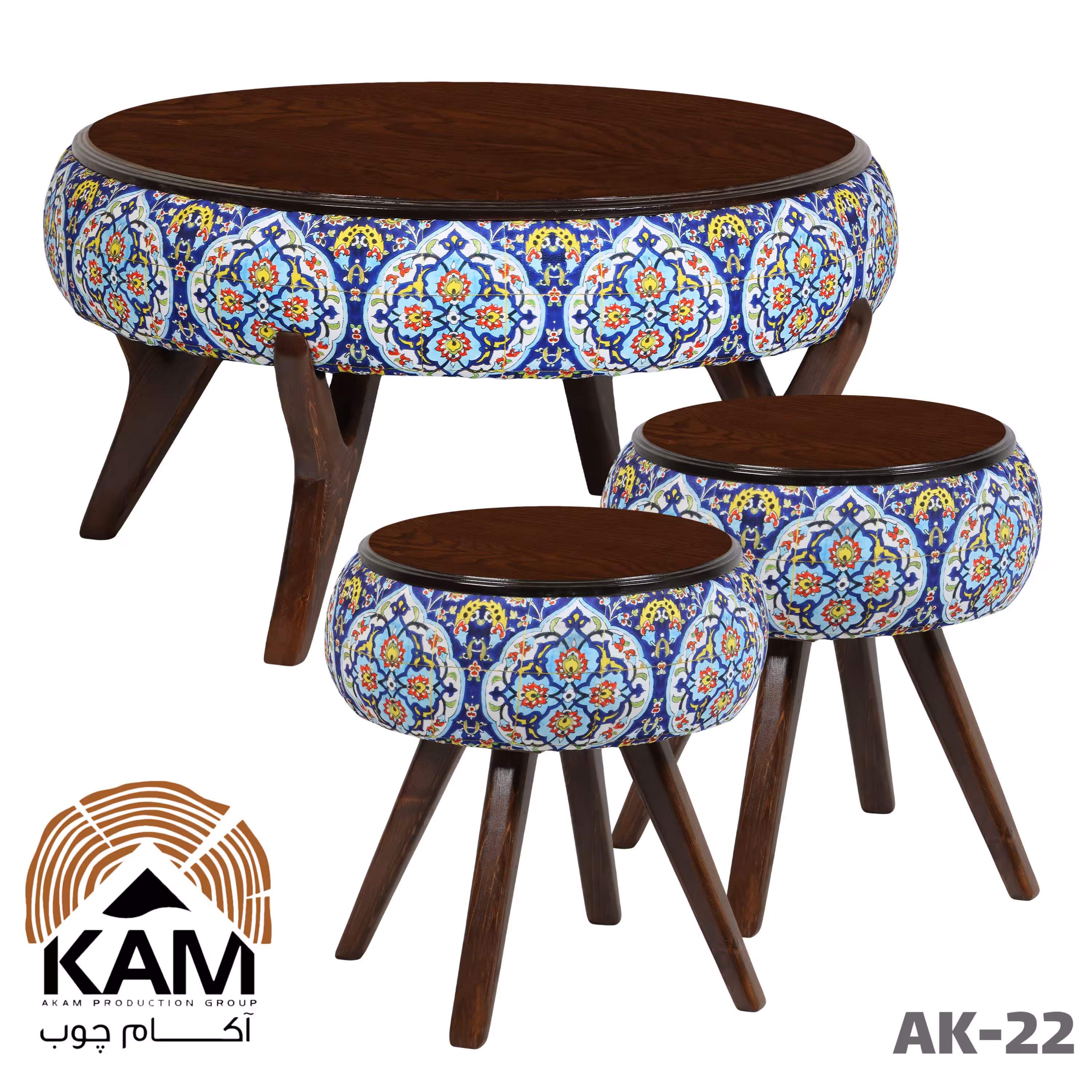 ست جلو مبلی و عسلی آکام چوب مدل AK-22