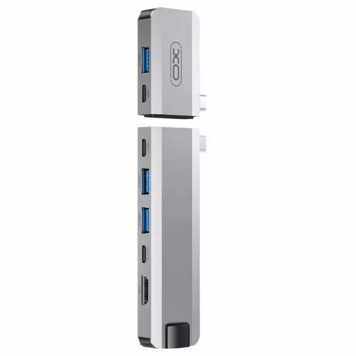 هاب 9 پورت ایکس او مدل XO HUB017 type-c 9-in-1 Magnetic Metal Docking Station