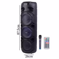 اسپیکر چمدانی بی سیم قابل حمل DR-8820 همراه با میکروفون ریموت کنترل