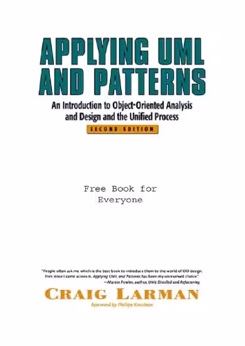 خرید و دانلود نسخه کامل کتاب Applying Uml And Patterns - An Introduction To Object Oriented Programming