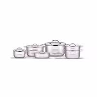 سرویس قابلمه دو درب استیل 12 پارچه عرشیا مدل کوپرSS064-2963