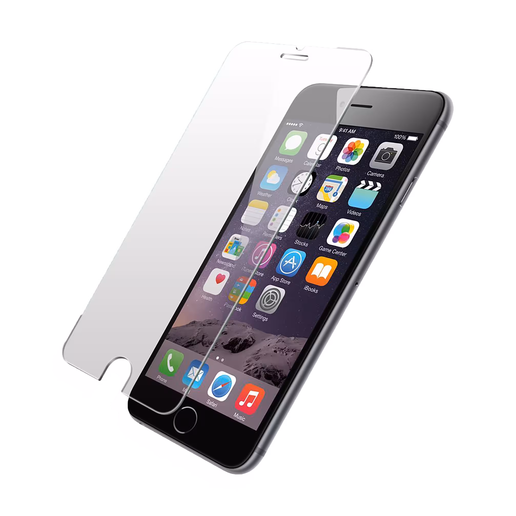 گلس ساده شیشه ای آیفون مدل iPHONE 7