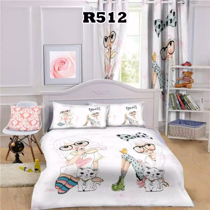 روتختی سه بعدی طرح دخترانه