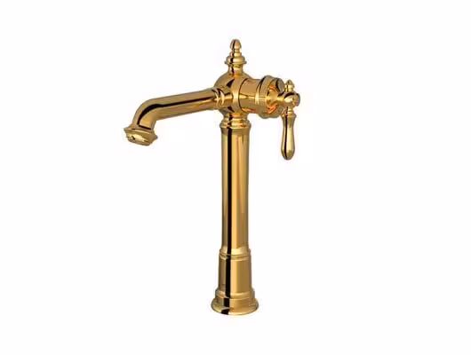 شیر روشویی پایه بلند مدل بیزانس طلا