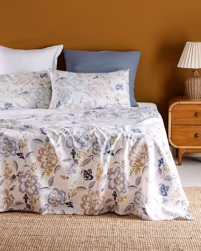 ست روانداز تابستانی مادام کوکو طرح Garland دونفره 4 تکه