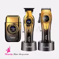 ست ماشین اصلاح کلیپر و خط زن و شیور کیمی مدل km-8557