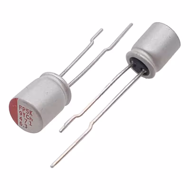 خازن جامد 470 میکروفاراد 6.3 ولت ژاپنی Nichicon