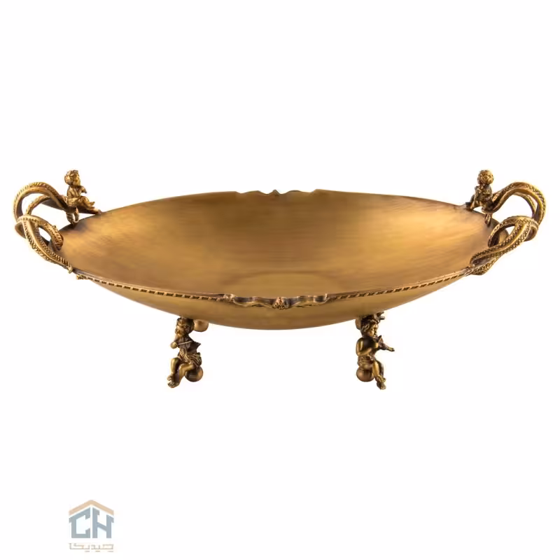 کشکول کوچک برنجی گلدکیش طرح آنجل مدل GK843030