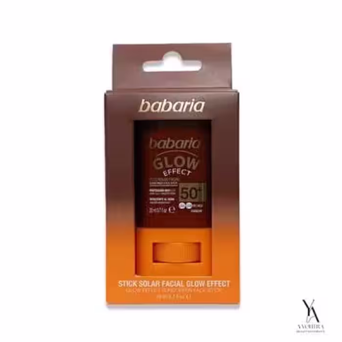 ضد آفتاب استیکی درخشان کننده صورت باباریا BABARIA مدل Glow Effect با SPF50 حجم 20 میل