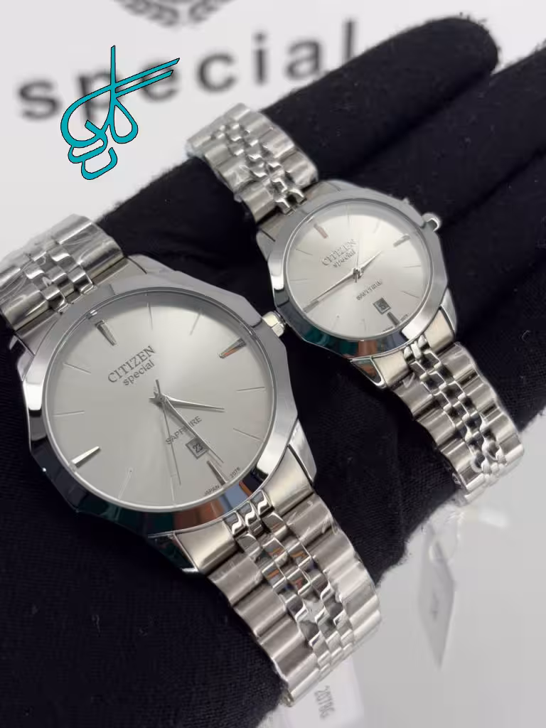 خرید ست ساعت زنانه و مردانه کلاسیک سیتیزن اسپشیال کیفیت عالی رنگ ثابت موتور ژاپن کد 2117434 - ردگل