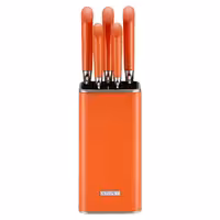 سرویس چاقو 6 پارچه امسان Venice نارنجی