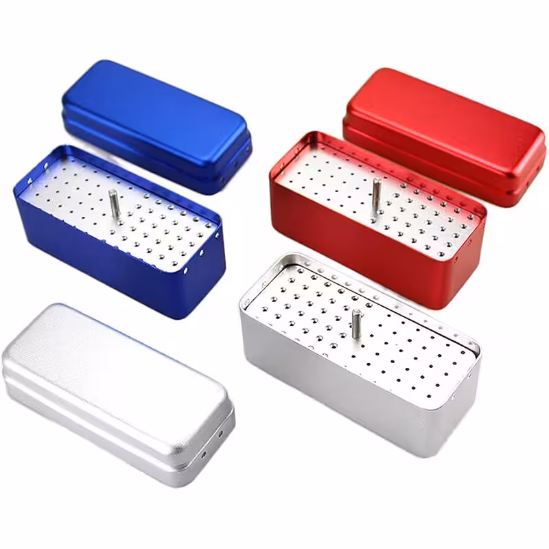 جای فایل و فرز 72 خانه Bur Holder Aluminum Box