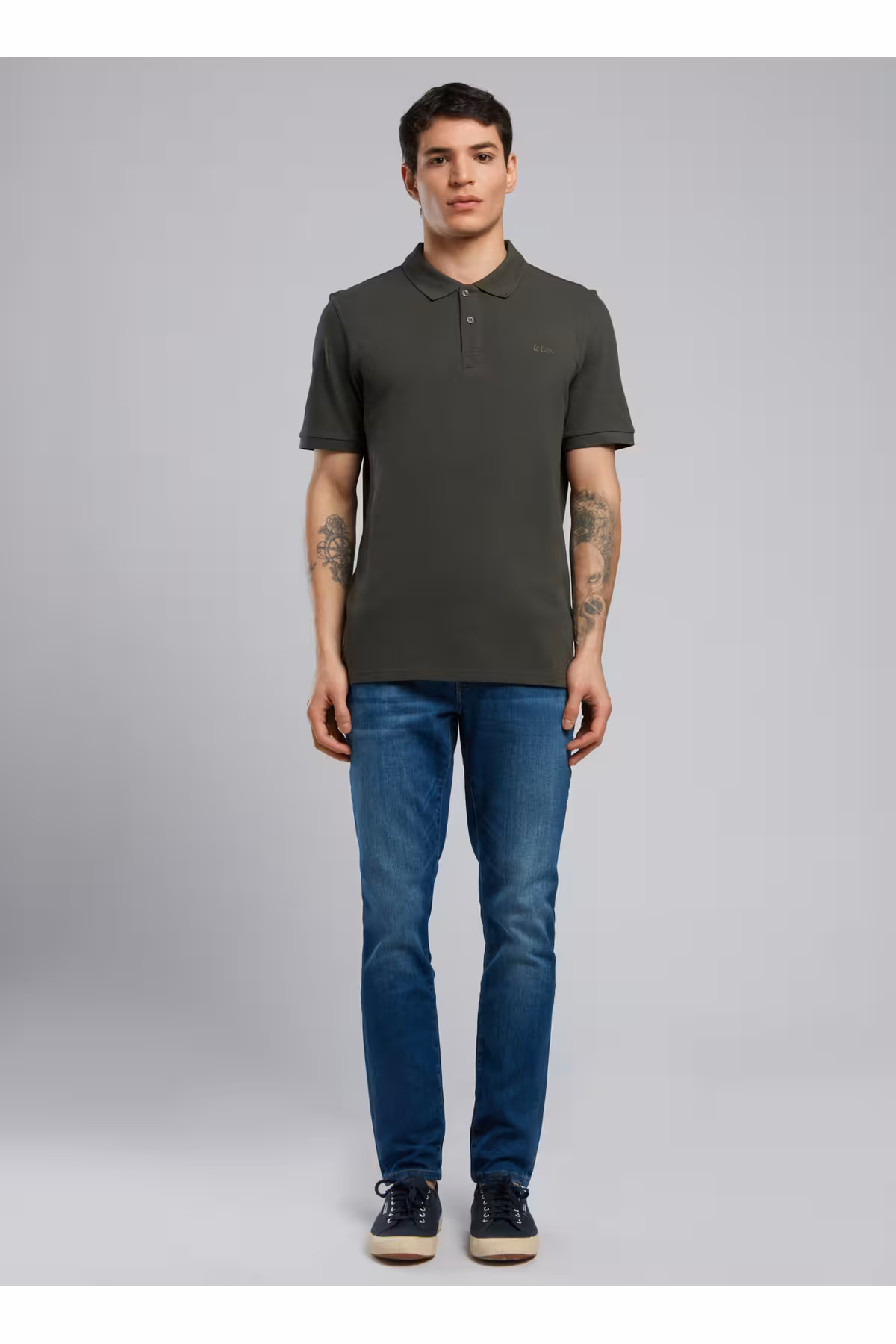 شلوار جین مردانه مرد باریک و کمر بلند 252 LCM MID Lee Cooper
