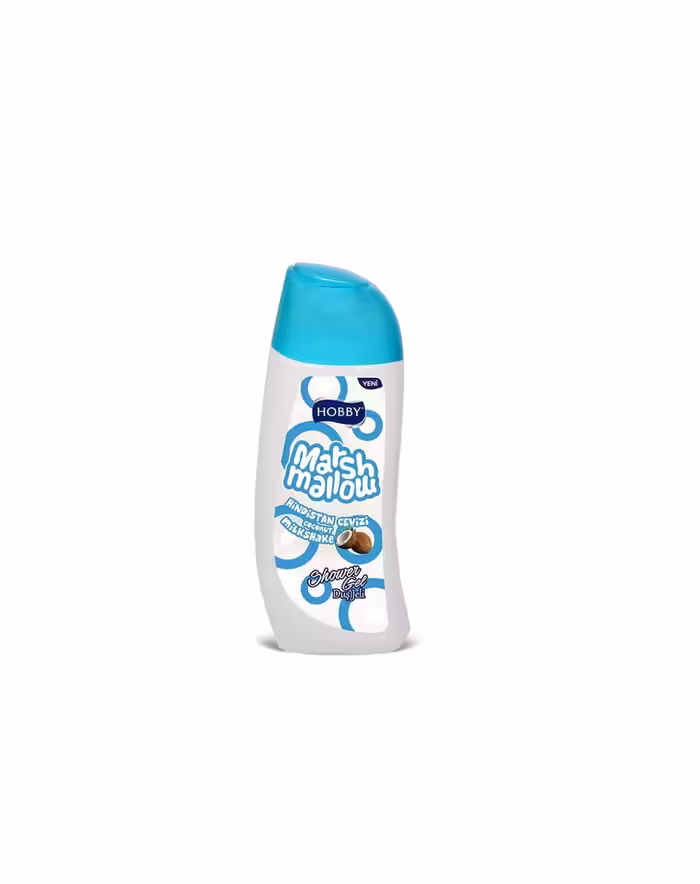 شامپو بدن هوبی HOBBY مدل MARSHMALLOW حاوی عصاره نارگیل حجم 500 میل