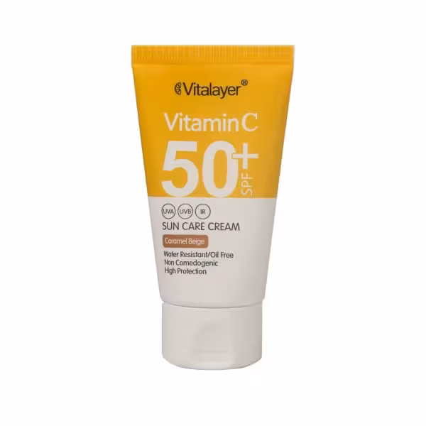 فلوئید ضد آفتاب SPF50 حاوی ویتامین C ویتالیر 50 میلی لیتر