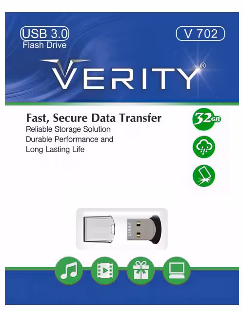 فلش مموری وریتی مدل V702 USB3 ظرفیت 32 گیگابایت