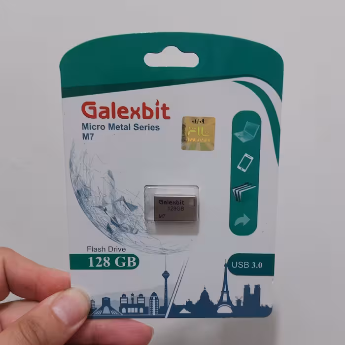 فلش مموری 128گیگ باسرعت بالا usb3.0 برند گلکسبیت مدل m7 باگارانتی