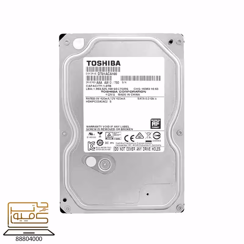 هارد اینترنال HDD 1TB TOSHIBA مدل DT01ABA100V
