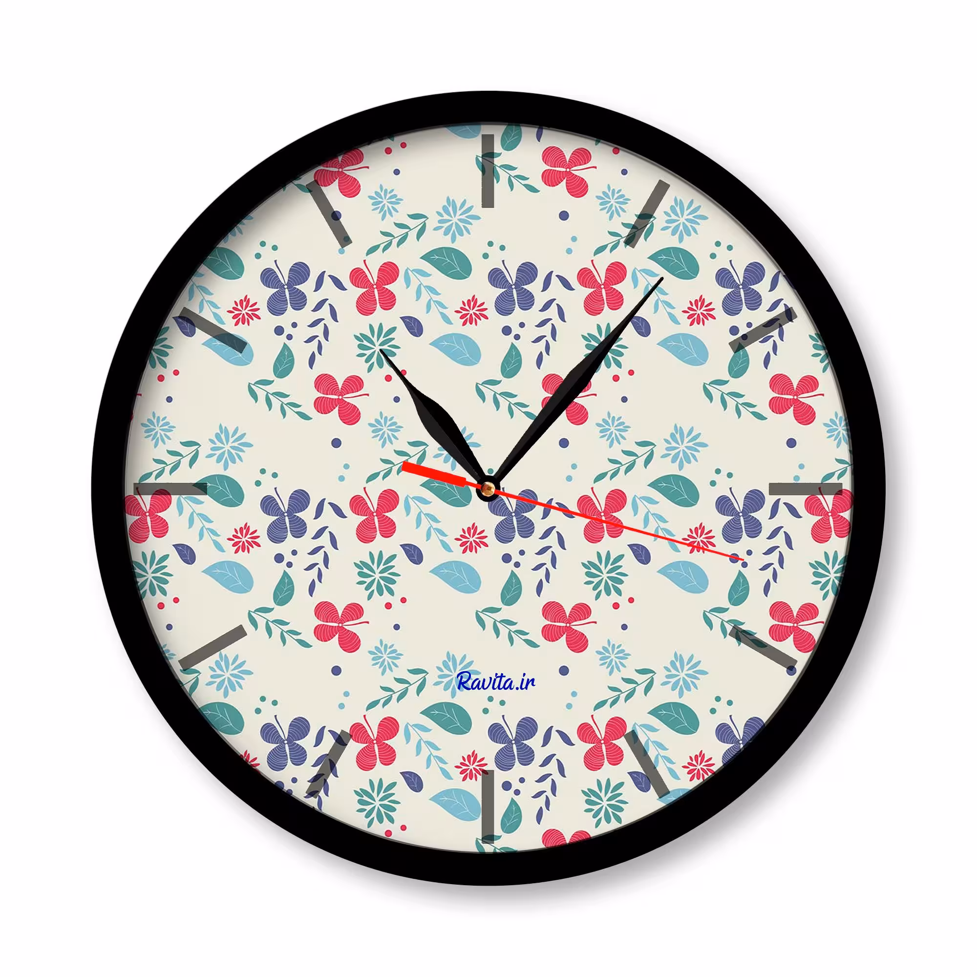 ساعت‌های دیواری راویتا طرح گل 2178