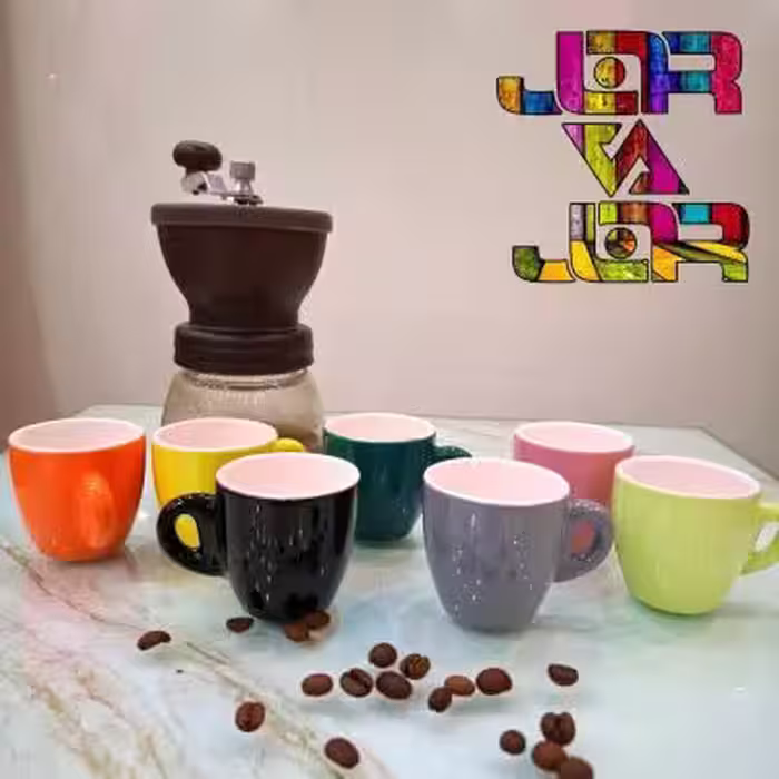 شات اسپرسو دو رنگ   هدیه ( با ضمانت 2 هفته ای )