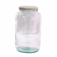 بانکه شفاف درب دار مدل مربایی سایز 2000 گرمی