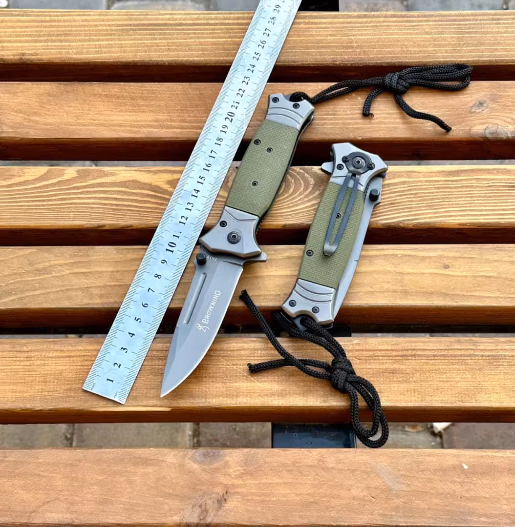 چاقو جیبی تاشو سفری برونینگ DA38 سبز