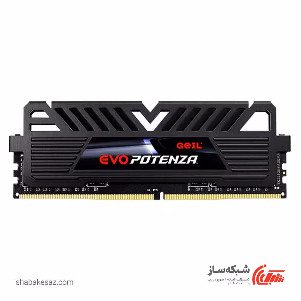 قیمت و خرید رم کامپیوتر DDR4 گیل GEIL EVO POTENZA ظرفیت 16 گیگابایت 3000Mhz - شبکه ساز