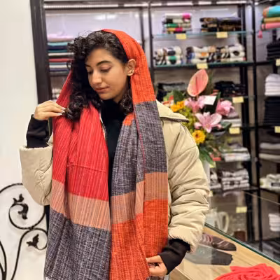 شال پشمی طیفی