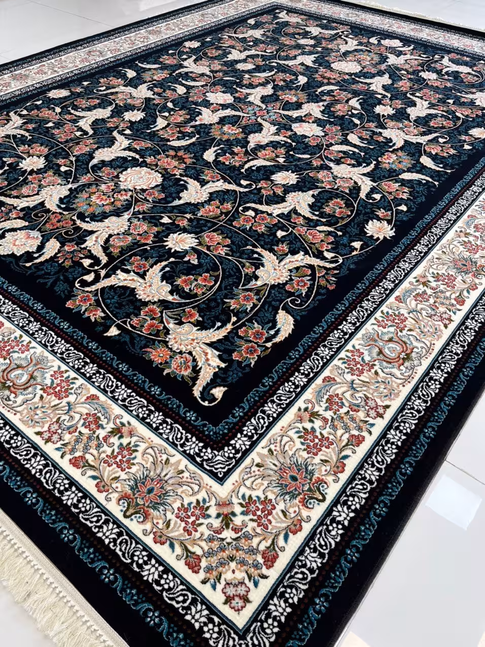 فرش ماشینی کاشان700شانه تراکم 2550صددرصد اکرولیکA