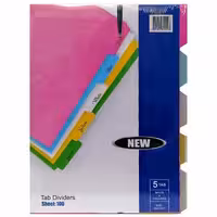 دیوایدر رنگی مقوایی ضخیم سایز A4 بسته 100 عددی