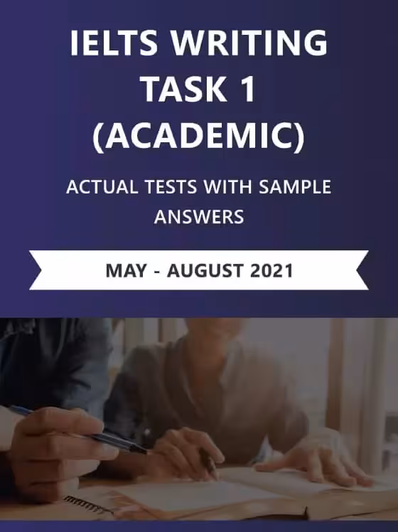 کتاب آیلتس رایتینگ آکادمیک تسک 1 اکچوال تست | کتاب انگلیسی IELTS Writing Task 1 Actual Tests (May – August 2021)