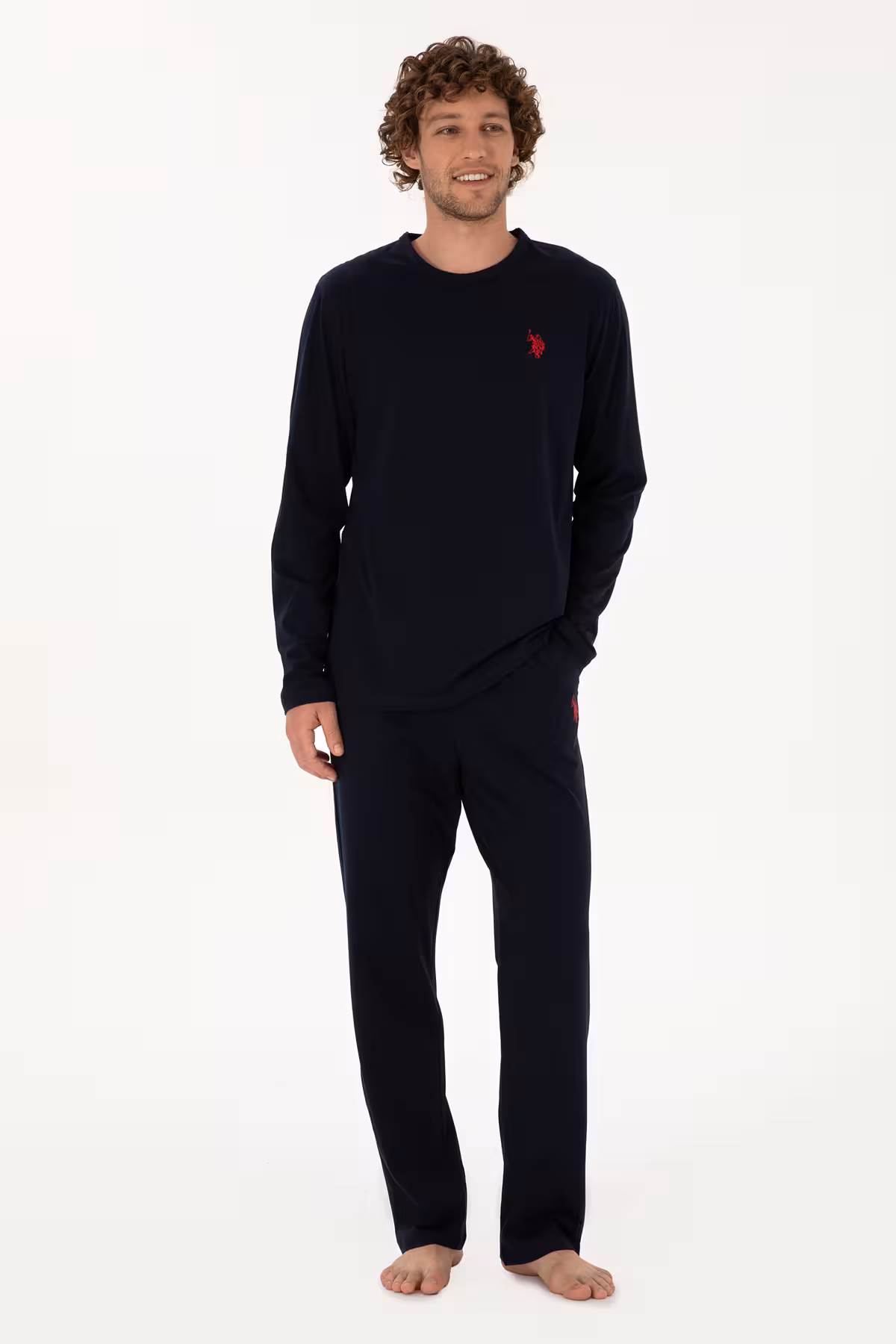 ست پیژامه مردانه لباس خواب مردان اورجینال U.S. Polo Assn.