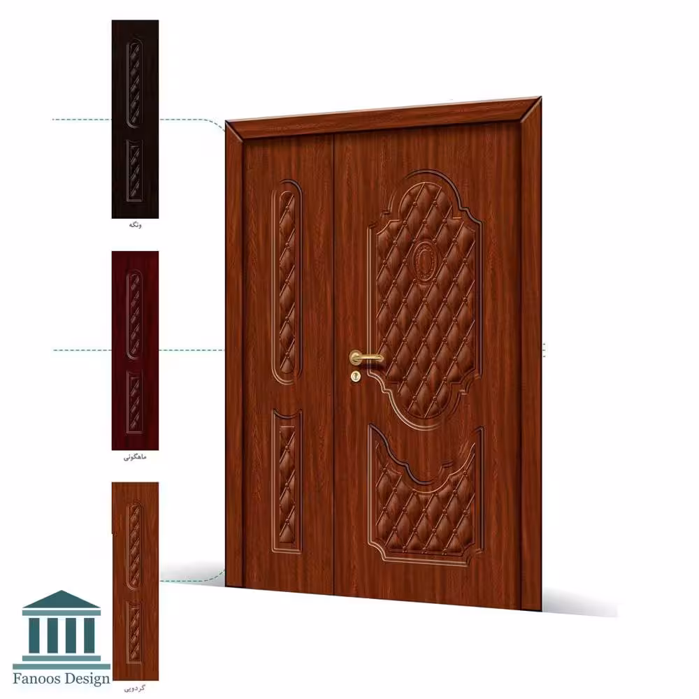 درب اتاق خواب ملامینه 1.5 لنگه تشریفات