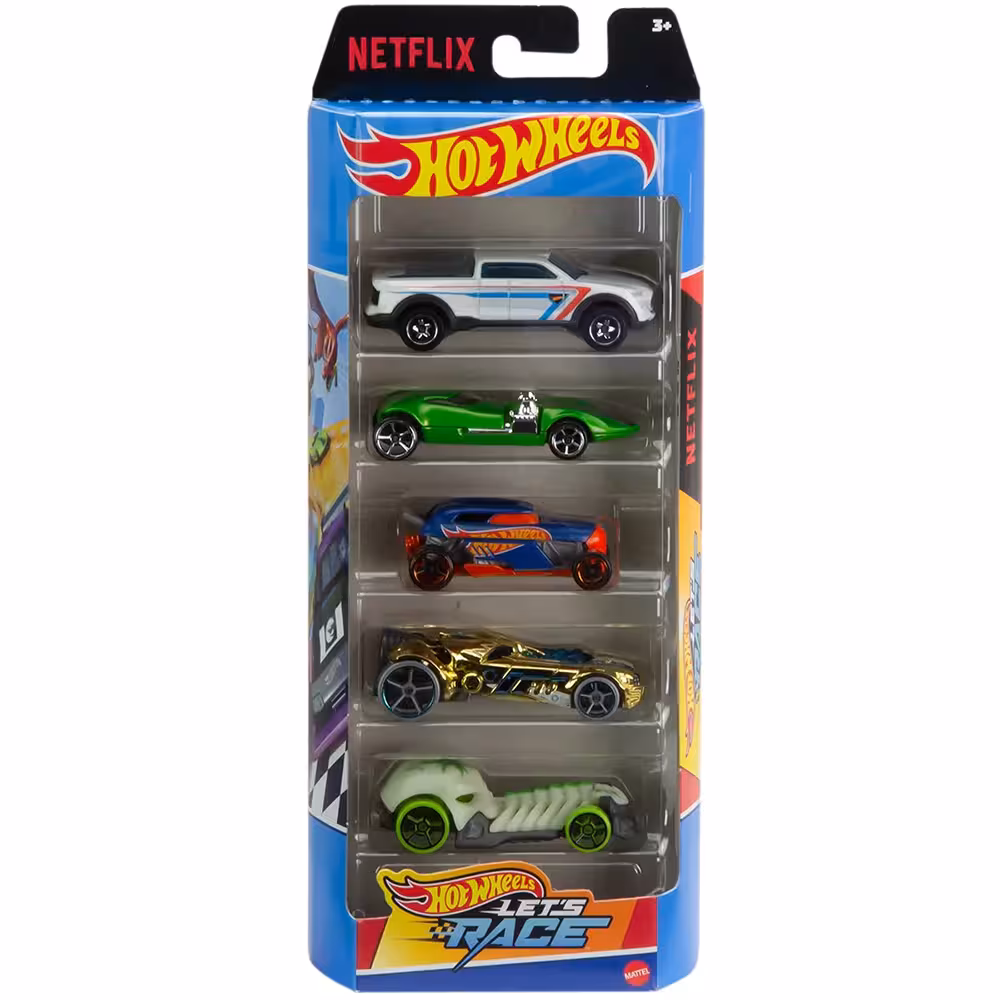 مجموعه 5 عددی ماشین Hot Wheels مدل Lets Race