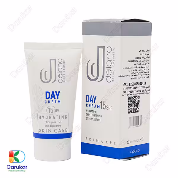 کرم روز روشن کننده دلانو با SPF15 حجم 50 میلی لیتر