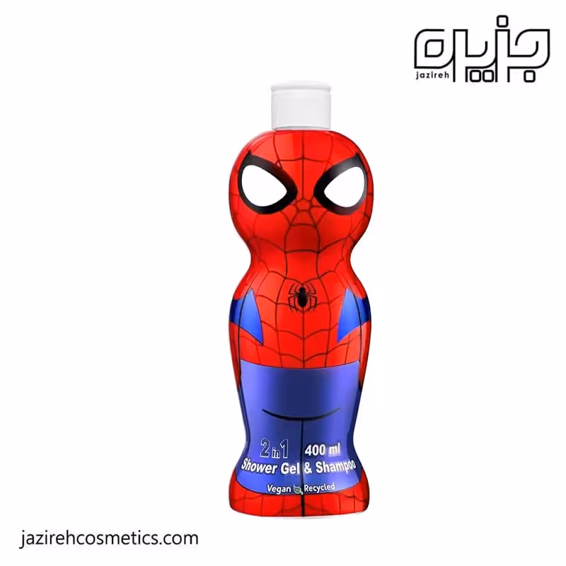 شامپو سر و بدن کودک ایر وال مدل مرد عنکبوتی