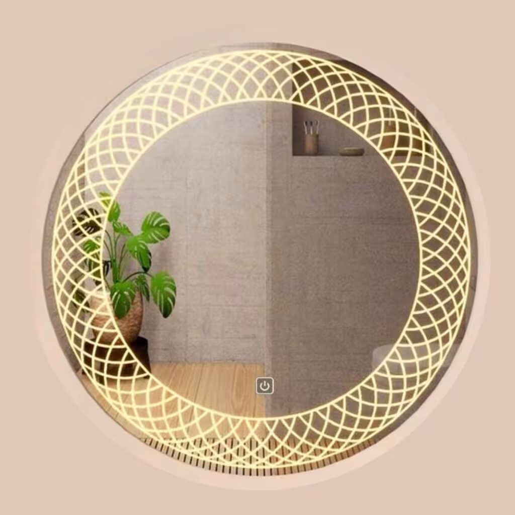 آینه بک لایت سند بلاست مدل D08 سایز قطر 50